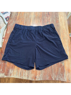 Columbia Navy Blue Active Performance Shorts Plus Size 3X 9L